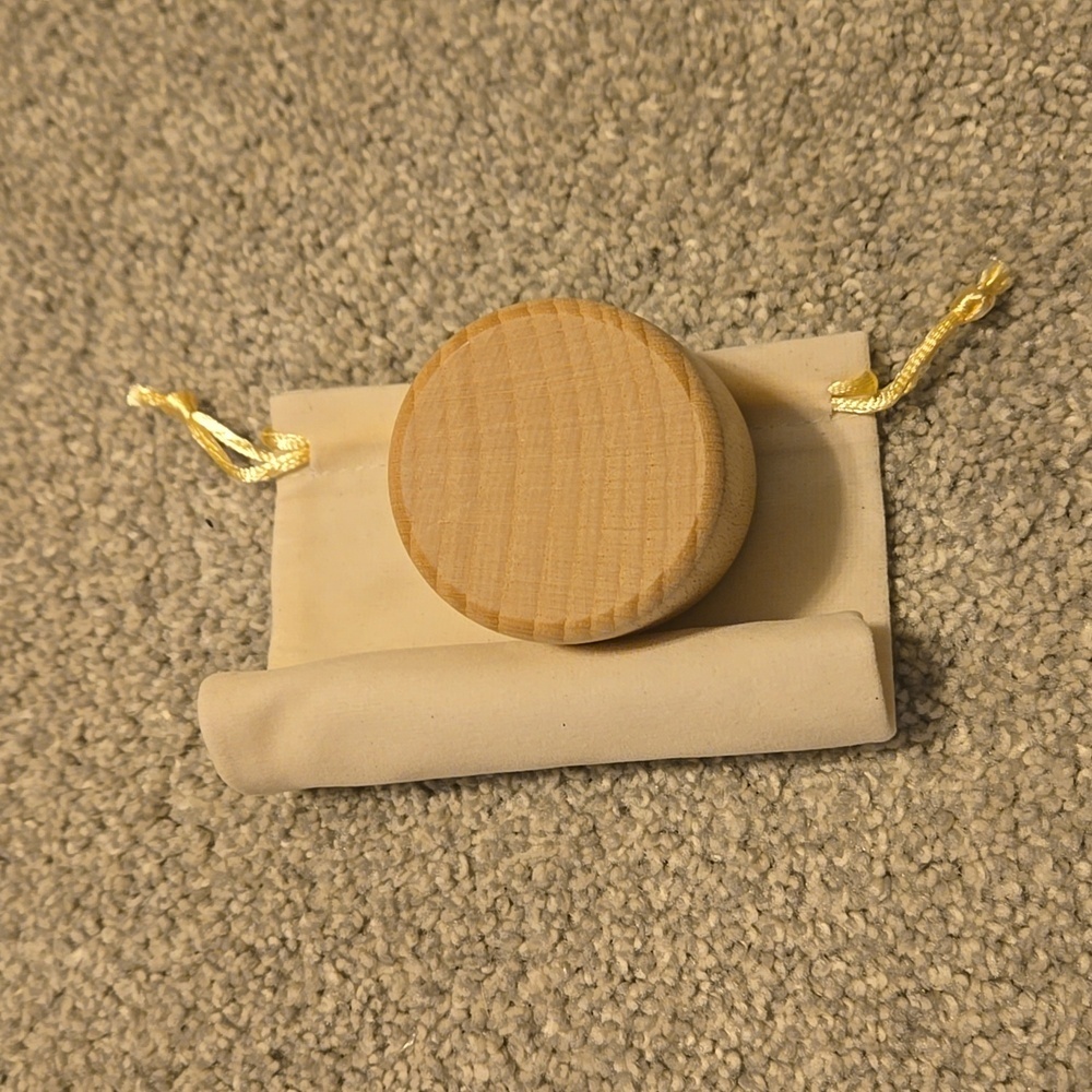 Wooden Tooth Fair Box With Velvet Bag - Picture 3 of 3